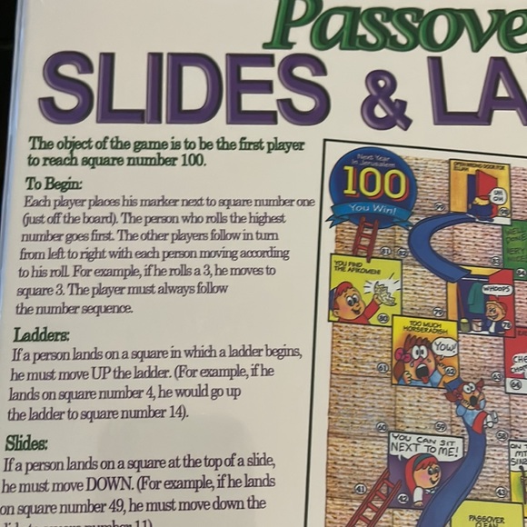 Passover Slides & Ladders Board Game - Picture 3 of 4